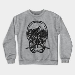 Bike Parts Skull Crewneck Sweatshirt